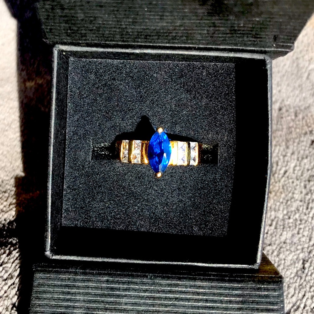 14K Gold Over Sterling Silver Ring in Size 8